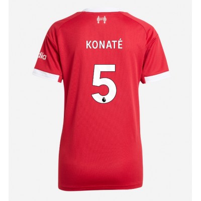 Ženski Nogometni dresi Liverpool Ibrahima Konate #5 Domači 2025-26 Kratek Rokav Ženski Nogometni dresi Liverpool Ibrahima Konate #5 Domači 2025-26 Kratek Rokav
